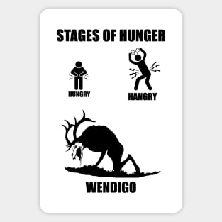 Stages Of Hunger Dark Sticker